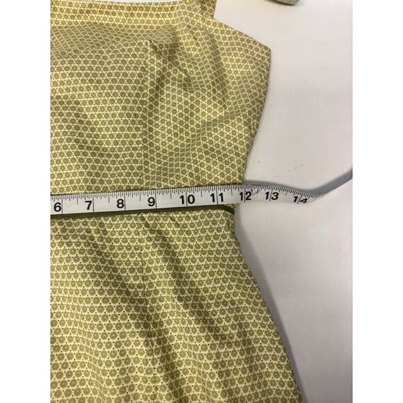 J Crew Green And White Twee Sheath Dress Size 2 - Picture 8 of 8